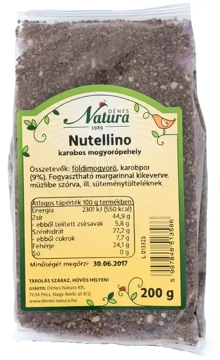 Dénes Natura Nutellino Karobos Mogyorópehely 200 g
