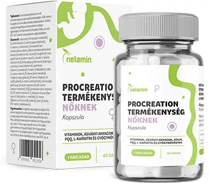 Netamin Procreation Termékenység Nőknek Kapszula 60 db