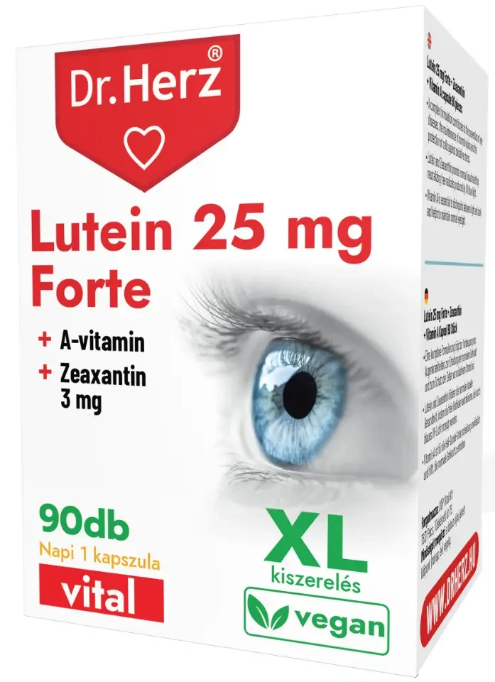 DR Herz Lutein 25 mg Forte kapszula doboz XL 90db