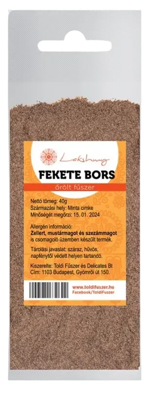 Feketebors őrölt 40g
