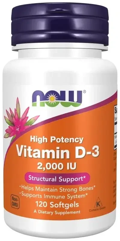 NOW Vitamin D3-2000UI 120db