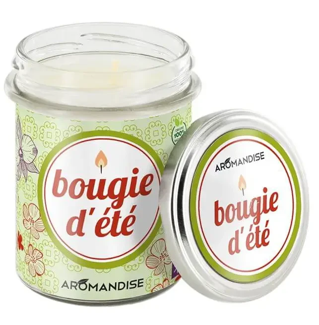 SUMMER – Citronella-Geránium szúnyogriasztó aromagygyertya - 30 h