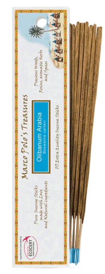 Marco Polo -  Tömjén Arabia (Boswellia carterii) füstölőpálcika 10db/csomag