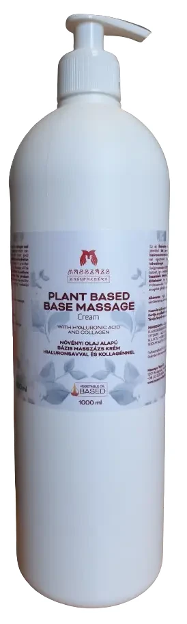 Masszázs Manufaktúra Illatmentes Bázis masszázskrém hialuronsavval és kollagénnel 1000ml