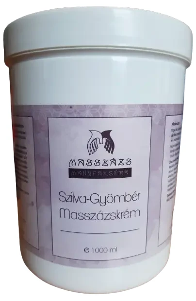 Masszázs Manufaktúra Szilva-Gyömbér masszázskrém (paraffin bázisú) 1000ml