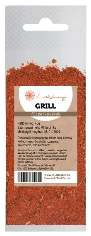Lakshmy Grill fűszerkeverék 40 g
