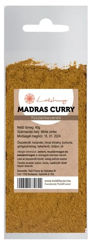 Lakshmy Madras Curry fűszerkeverék 40 g