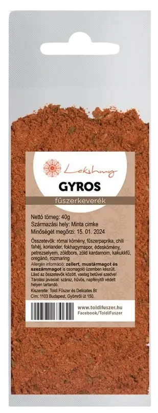 Lakshmy Gyros fűszerkeverék 40 g