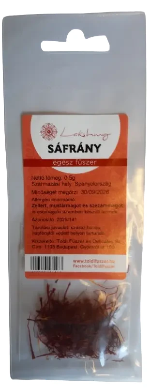 Sáfrány egész 0,5 g