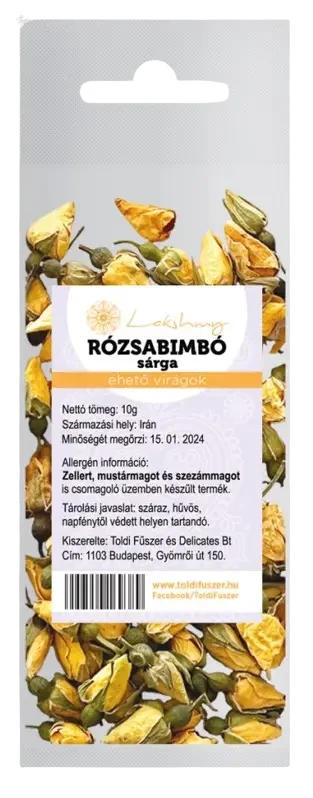 Lakshmy Rózsabimbó sárga 10 g