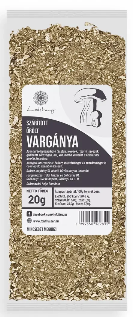 Szárított vargánya őrölt 20g