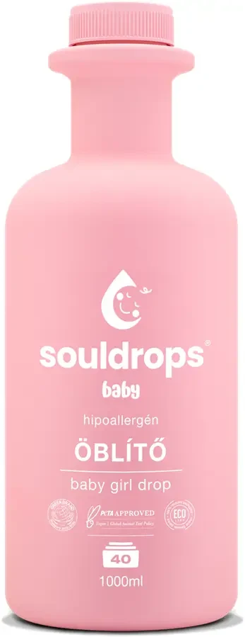 Souldrops Baby Öblítő GIRL 40 mosás 1000 ml