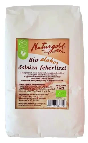 Naturgold Bio alakor ősbúza fehérliszt 1kg
