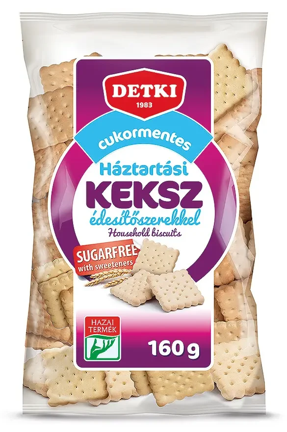 Detki Cukormentes háztartási keksz édesítőszerekkel 160g