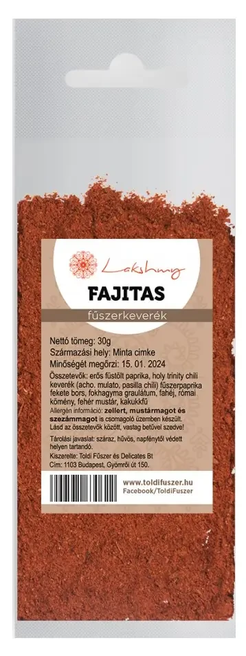 Lakshmy Fajitas fűszerkeverék 30 g