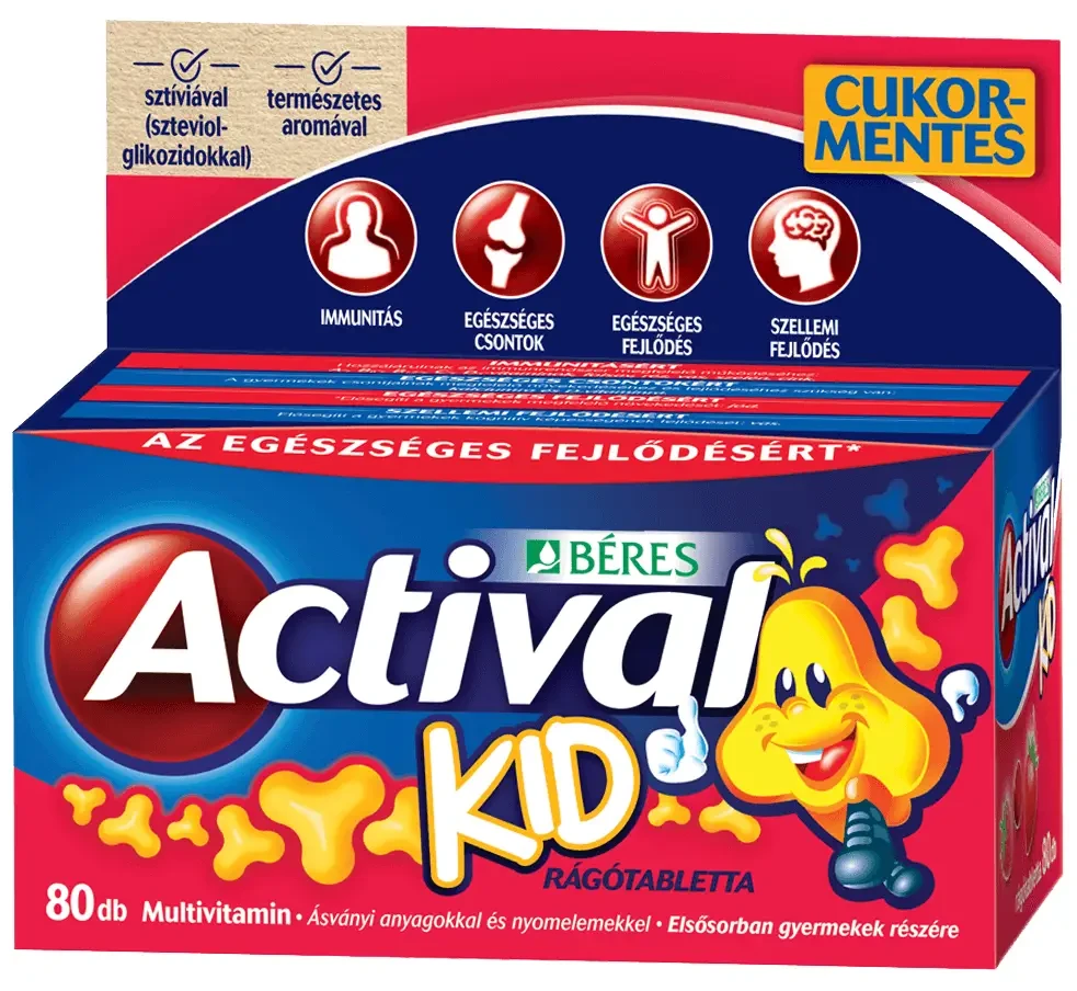 Béres Actival Kid rágótabletta 80 db
