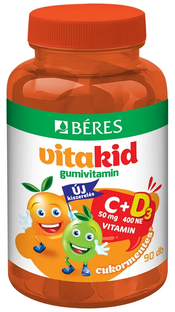 Béres VitaKid C+D-vitamin gumitabletta 90db
