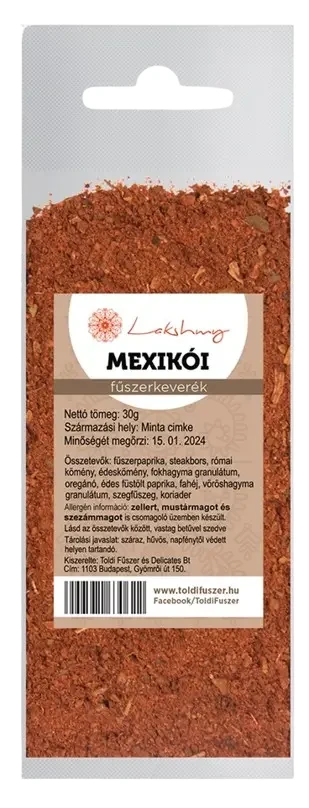 Lakshmy Mexikói fűszerkeverék 30 g