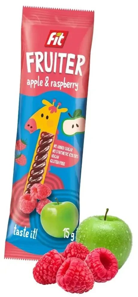 Fit Fruiter Gyümölcszselé Alma+málna (vegán, gluténmentes) 15g