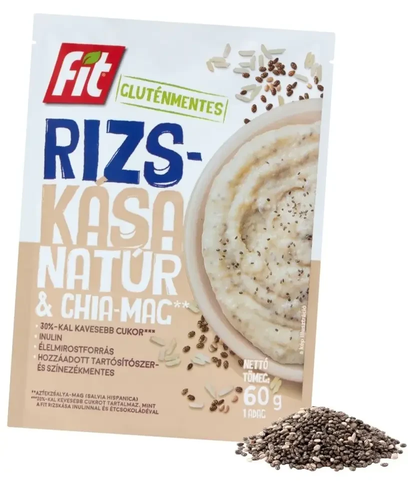 Fit Reggeli Rizskása Chia-maggal és inulinnal (gluténmentes) 60g
