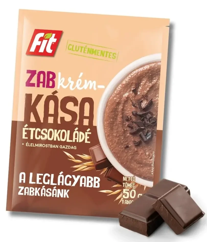Fit Zab Krémkása Étcsokoládéval (gluténmentes) 50g