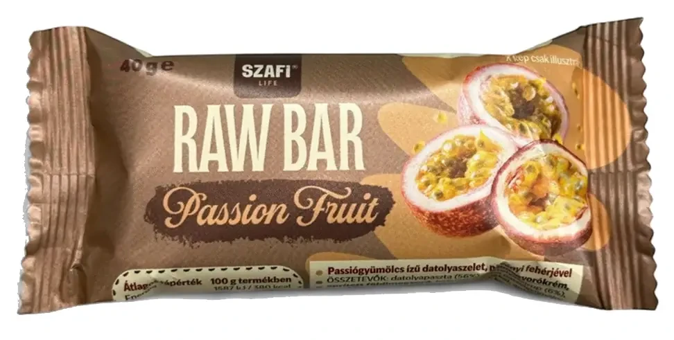 Szafi Life Proteines Raw Bar Passion Fruit (gluténmentes) 40g