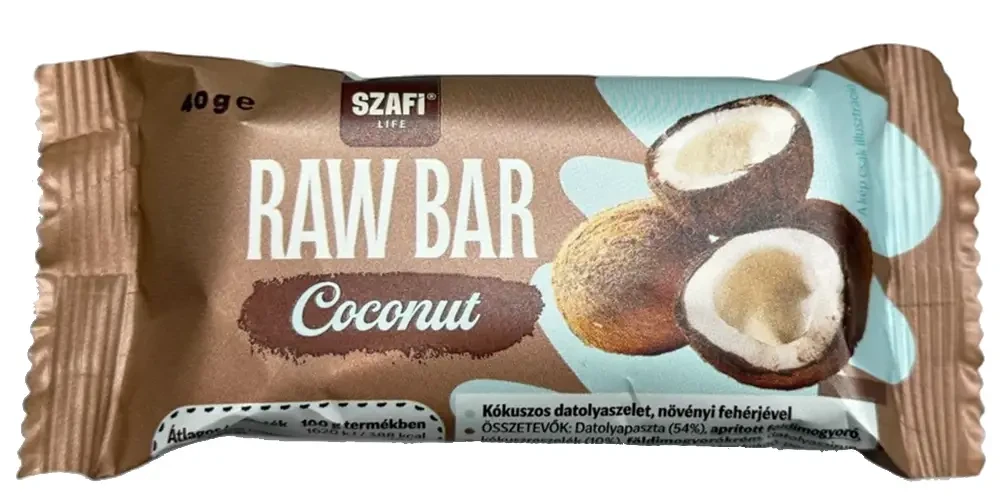 Szafi Life Proteines Raw Bar Coconut (gluténmentes) 40g