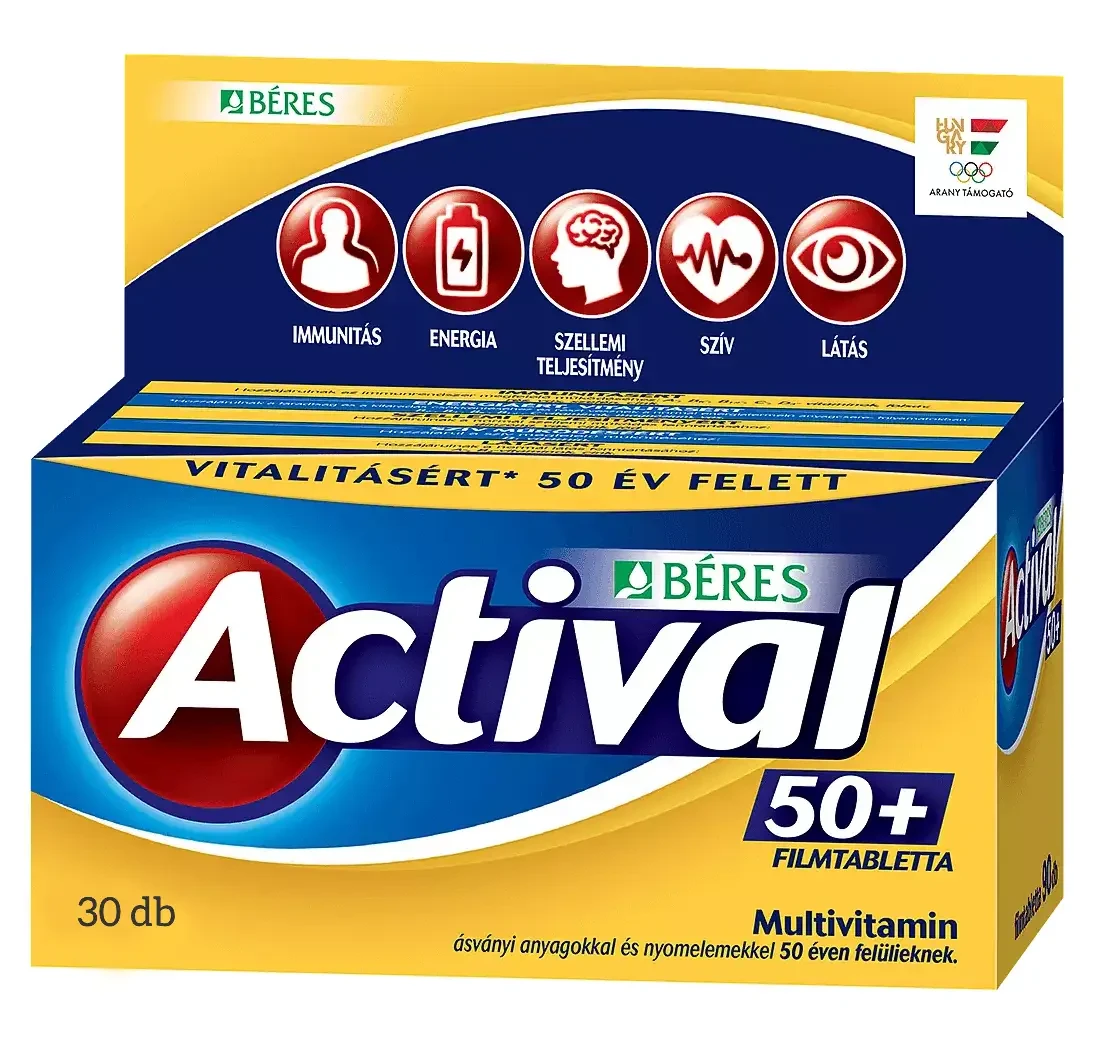 Actival 50+ filmtabletta 30db
