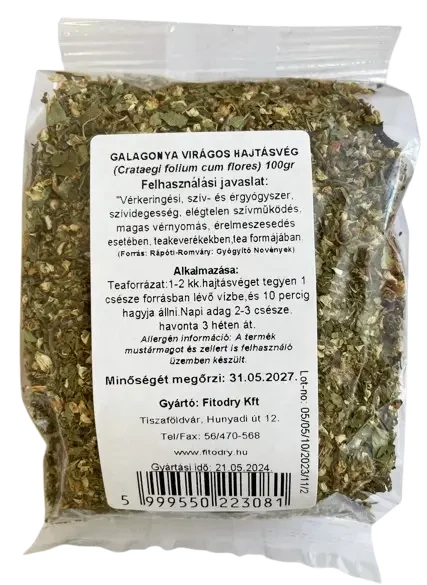 Fitodry Galagonya Virágos Hajtásvég Tea 100 g