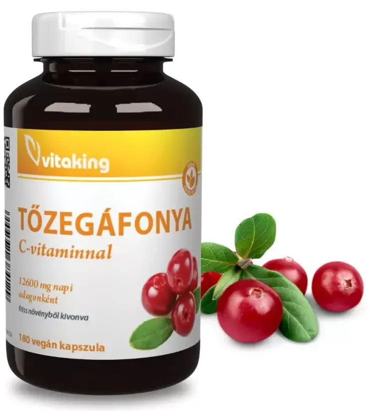 Vitaking Cranberry Tőzegáfonya C és E vitaminnal 90db