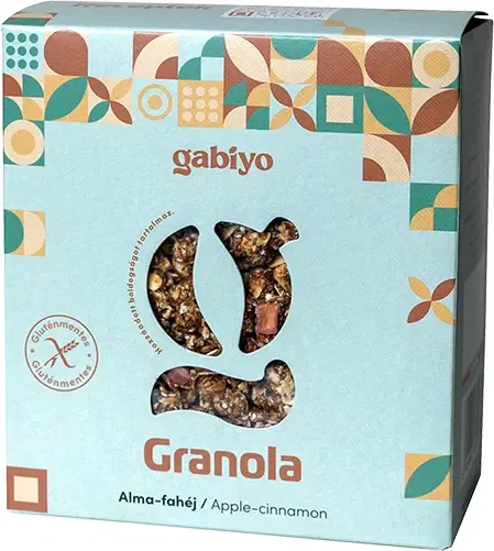 Gabiyo Gluténmentes Granola Alma-Fahéj (hozzáadott cukor nélkül) 275g