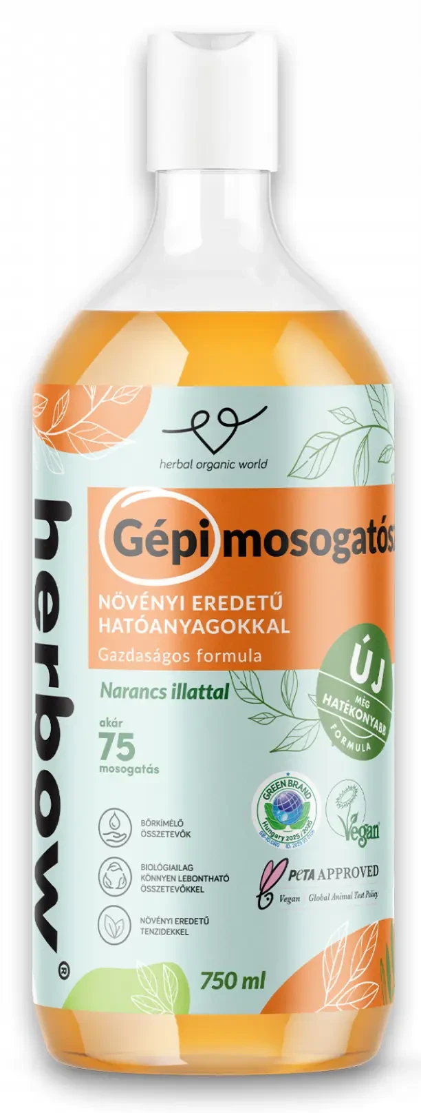 Herbow gépi mosogatószer Narancs illattal 750 ml