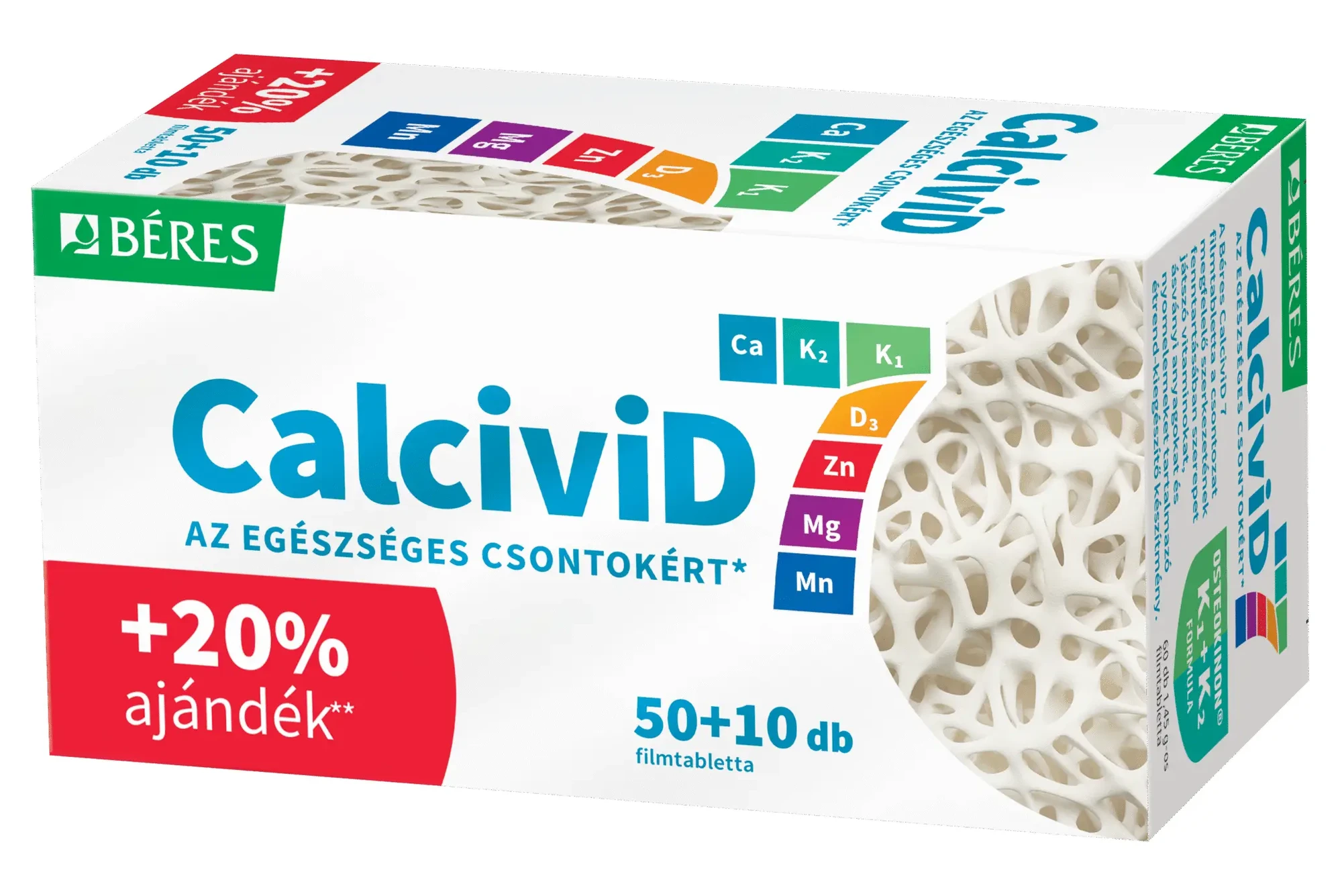 Béres Calcivid7 Tabletta 20% ajándék 50+10 db