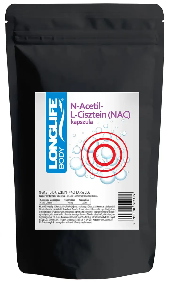LongLife N-Acetil-L-Cisztein ( NAC ) Kapszula 180 db