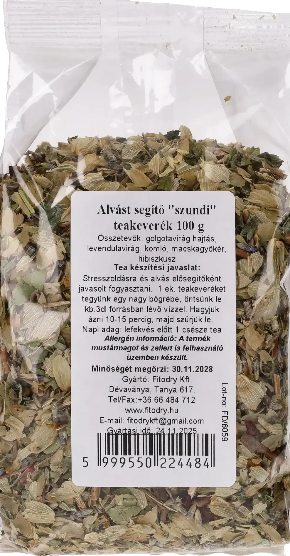 Fitodry Alvást segítő „Szundi” Teakeverék 100 g