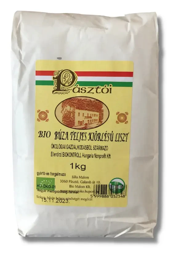 Pásztói Bio búza teljes kiőrlésű liszt 1kg