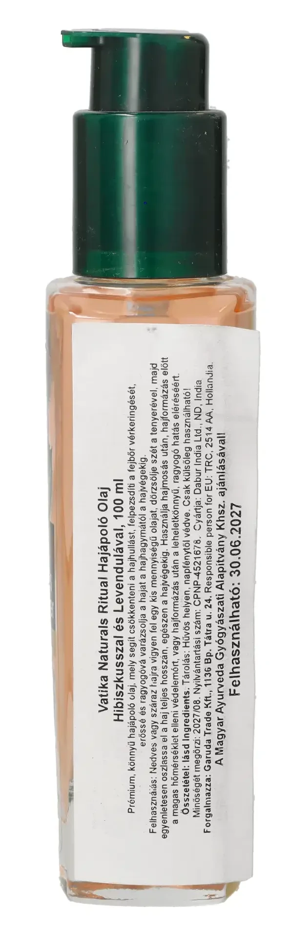 Dabur Vatika Naturals Ritual Hajápoló Olaj Hibiszkusszal és Levendulával 100 ml