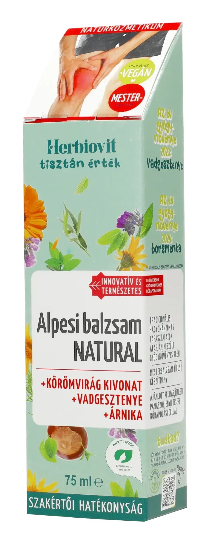 Herbiovit Alpesi balzsam Natural 75ml