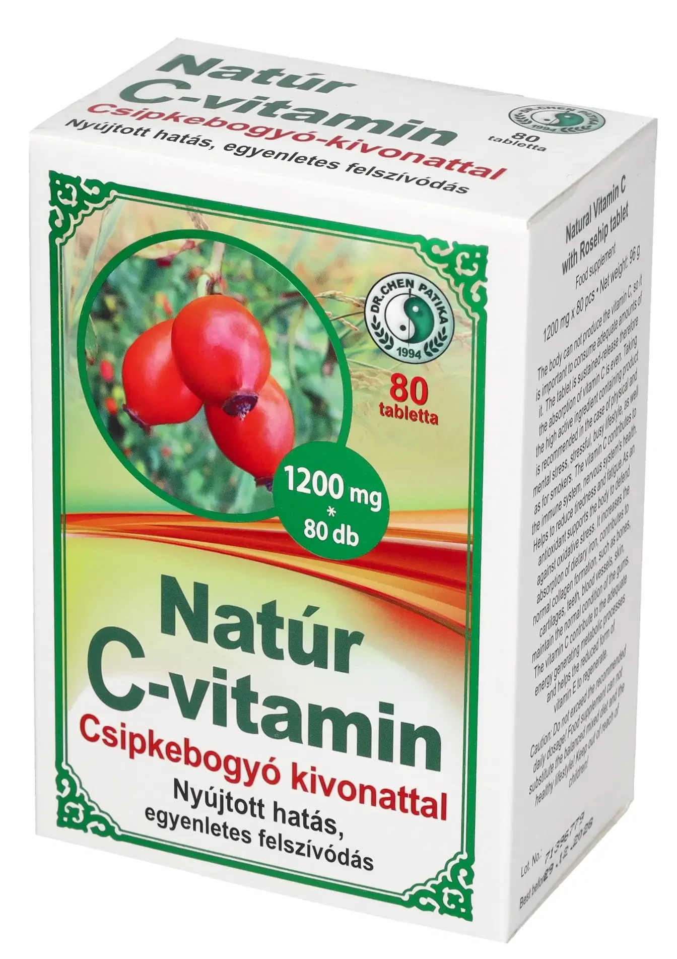 Dr. Chen C-1200mg csipkebogyóval 80db