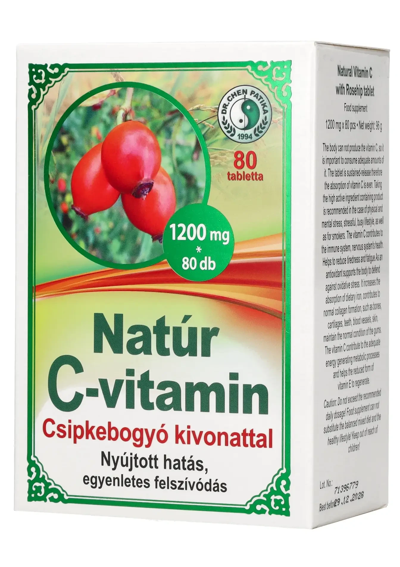 Dr. Chen C-1200mg csipkebogyóval 80db