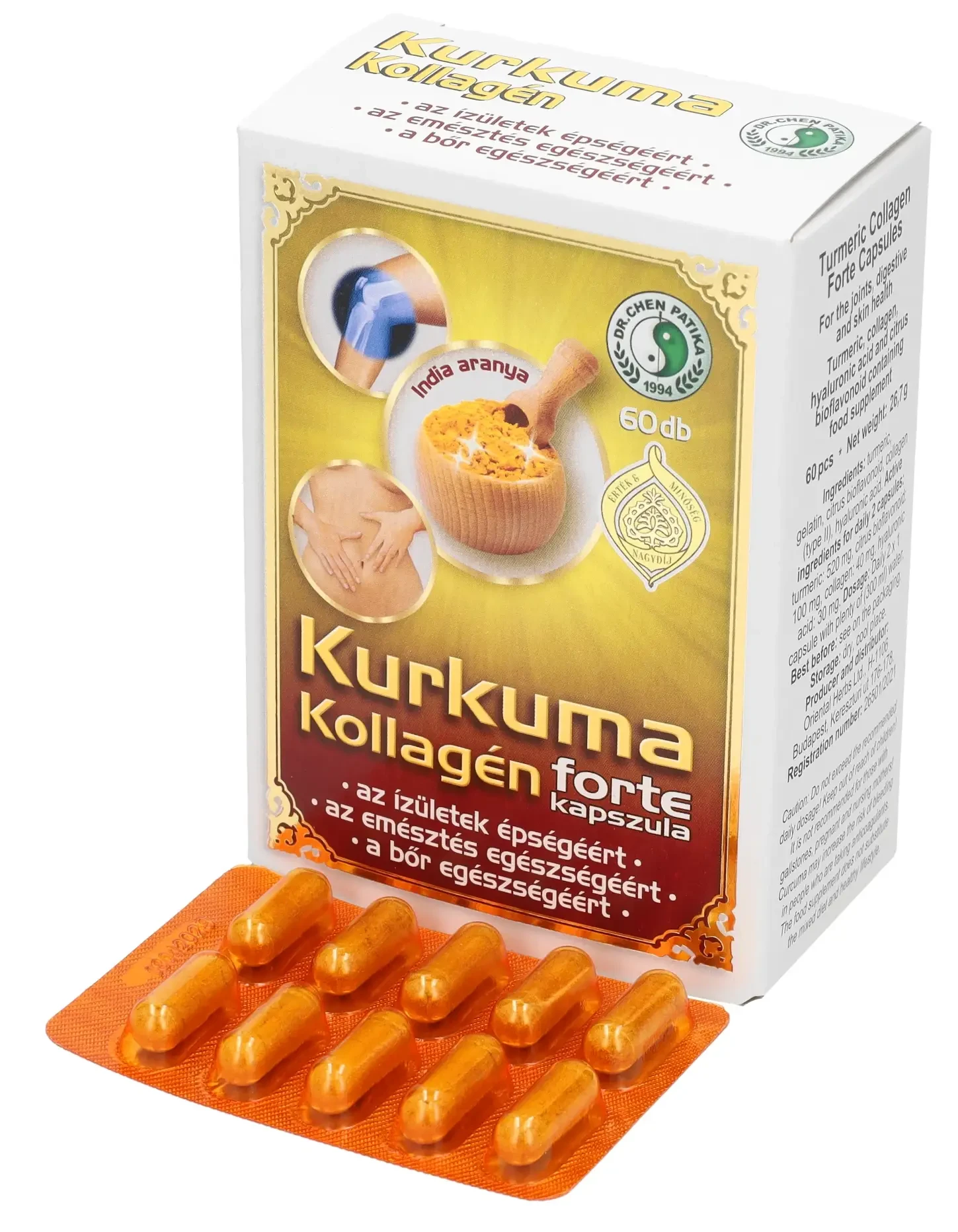 Dr. Chen kurkuma kollagén forte kapszula 60db