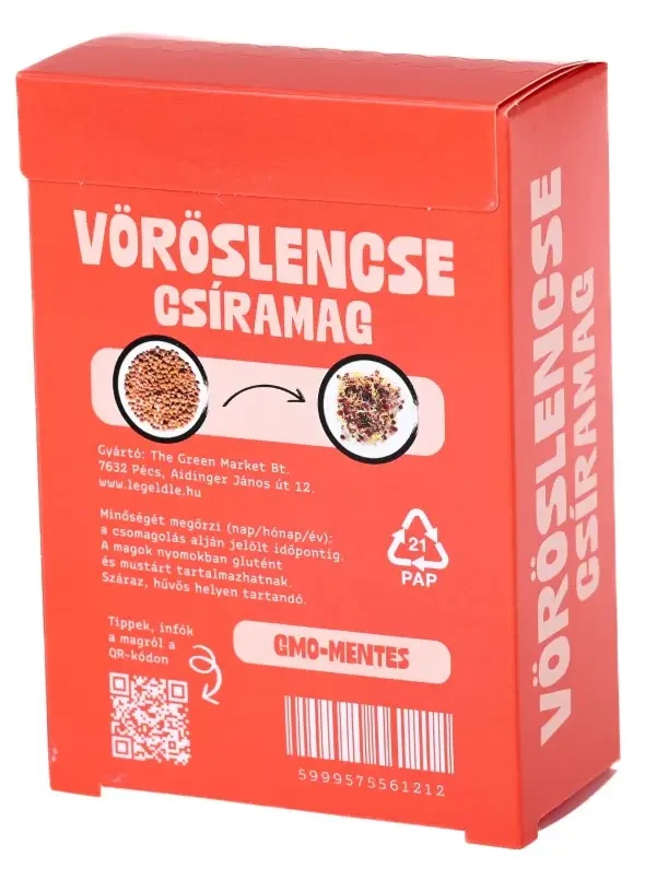 Legeldle Vöröslencse 200 g csíramag