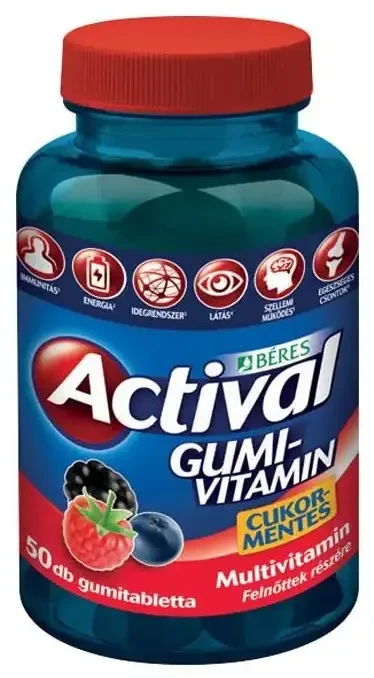 Actival Gumivitamin gumitabletta (felnőtteknek) 50db