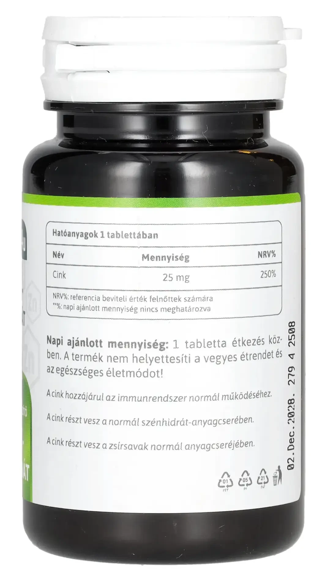 Multi 4U Cink-glükonát vegán tabletta 90db