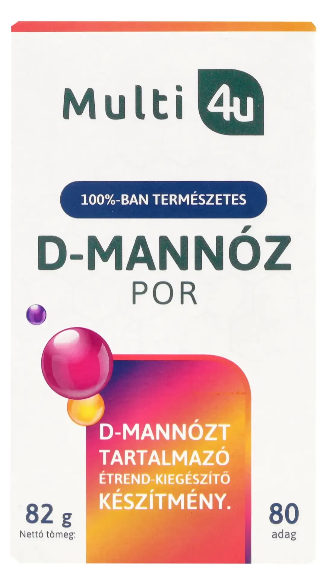 Multi4U D-Mannóz por 82 g 80 adag