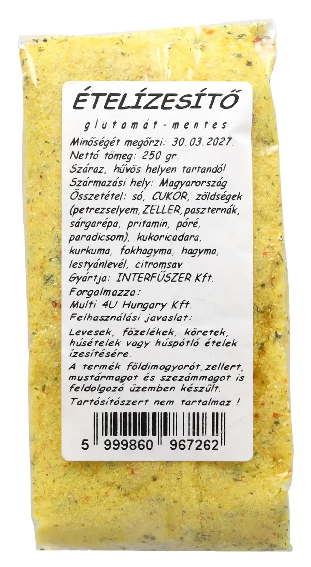 Multi 4U Countryside ételízesítő glutamát nélkül 250g