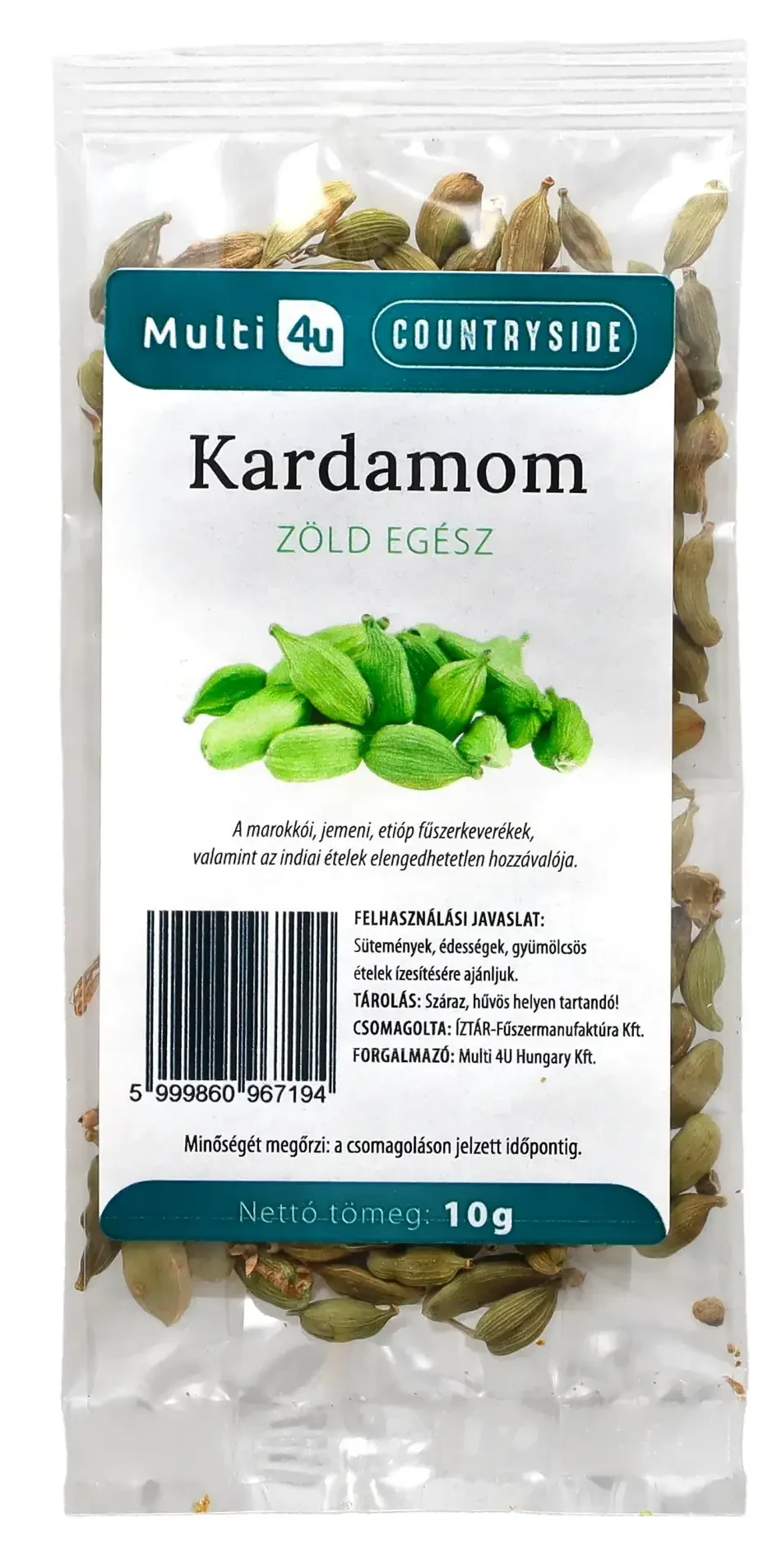 Multi 4U Countryside kardamom zöld, egész 10g