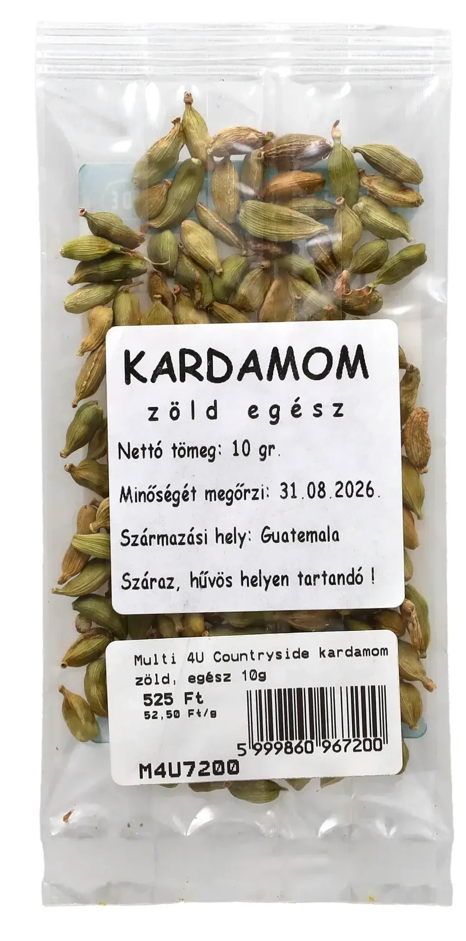 Multi 4U Countryside kardamom zöld, egész 10g