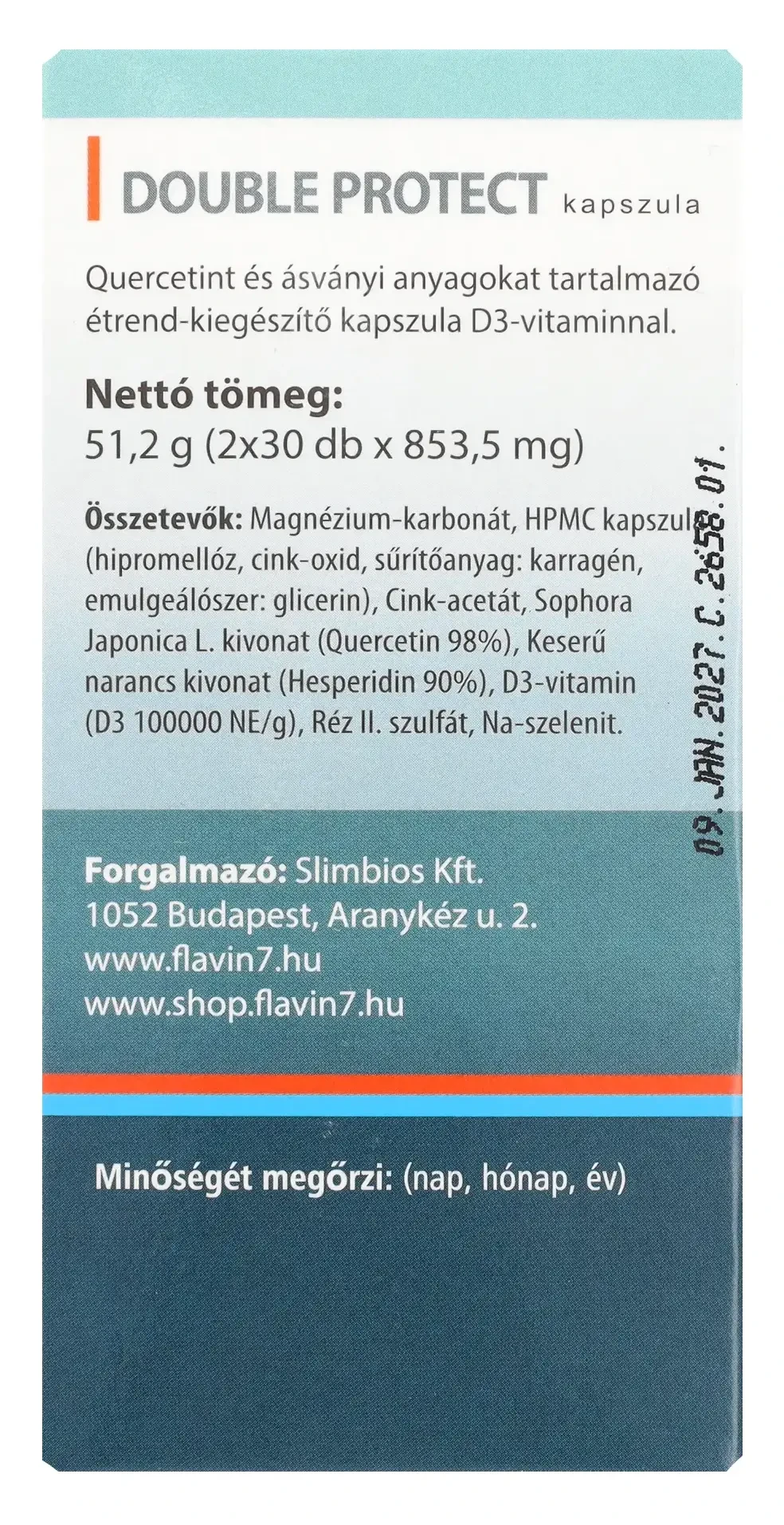 Double Protect étrend-kiegészítő kapszula 2x30 db