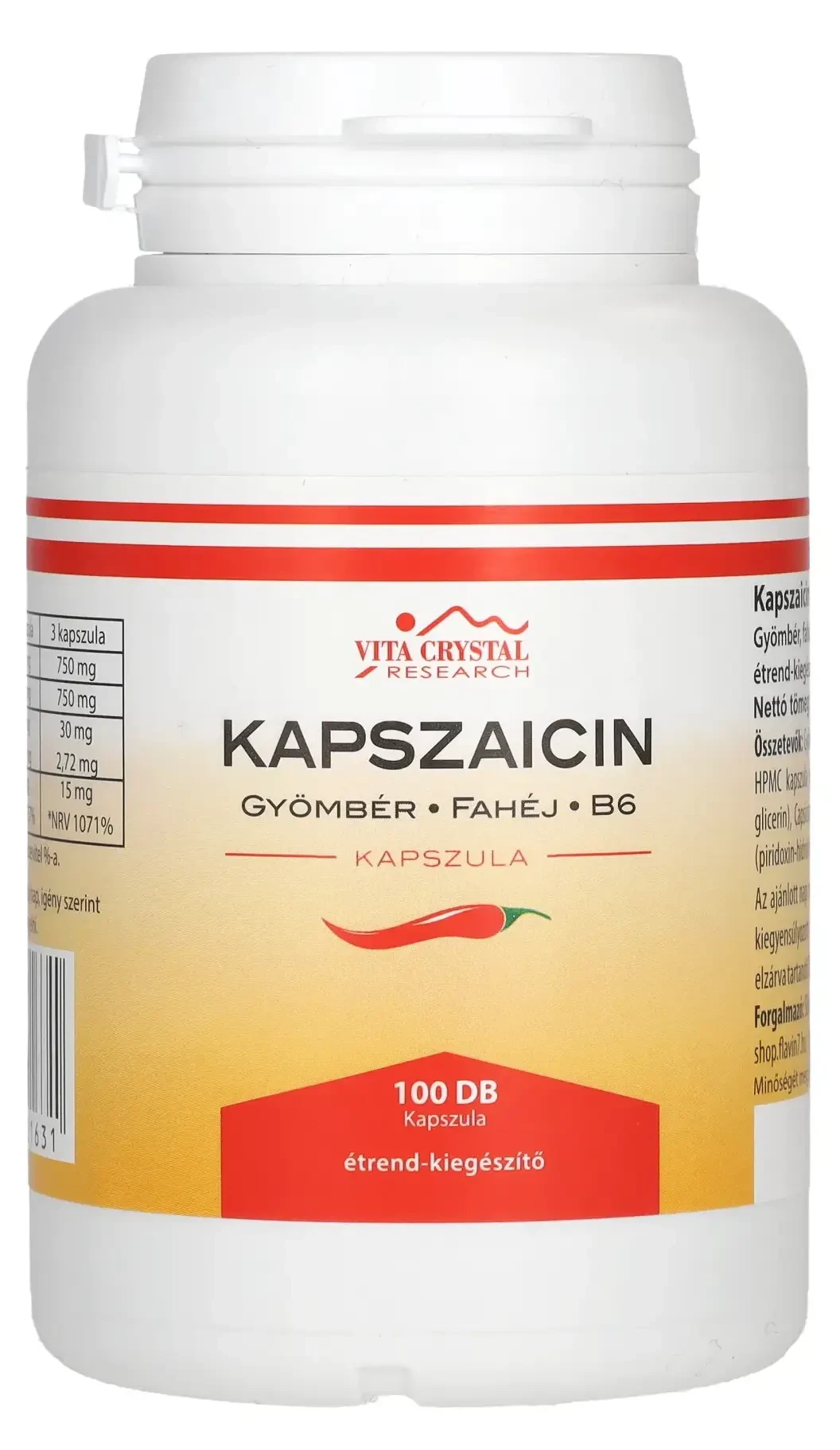 Kapszaicin 100db kapszula